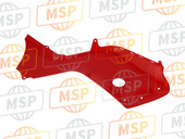 83500HM7A00ZC, Cover, L. Tank Side *R232 * (R232 Patriot Red), Honda, 2