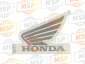 86172MGR700ZA, Mark, L. Wing (100mm) *TYPE1*(TYPE1 ), Honda, 1