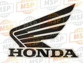 86202MJED20ZA, Mark, L. Wing (100mm) *TYPE1* (TYPE1 ), Honda