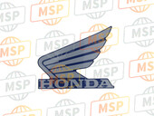 86202MJEDD0ZG, Marque D'Aile G. (100mm), Honda