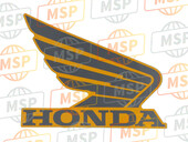 87121HN7A00ZB, Emblem, R. Fuel Tank Cover *TYPE2 * (TYPE2 ), Honda