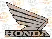 87121HN8A30ZC, Emblem, R. Fuel Tank Cover *TYPE4 * (TYPE4 ), Honda