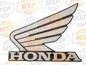 87122HN8A30ZC, Emblem, L. Fuel Tank, Honda