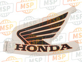 87122MFGG40ZA, Marca,  Aleta Izq. *TYPE1, Honda