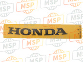 87125KPZ900ZB, Merkteken, V. Deksel *typ, Honda, 1