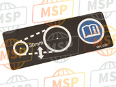 87507MFLD20, Label, Drive Chain (Pictograph), Honda