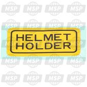 87511323670, Label, Helmet Holder, Honda