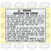 87512MAS600, Label, Accessories & Loading, Honda, 1