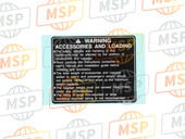 87512MFL640, Label, Accessoires & Bela, Honda, 1