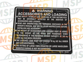 87512MY5G00, Label, Accessoires & Laden, Honda, 1