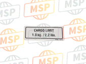 87521MBL610, Plaque,  Cargo Limite (1.0, Honda