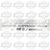 87521ML0731, Label, ZWAAI-ARM, Honda, 1