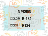 87565GEZD00ZC, Étiquette , Couleur Type 3 (PB215) (Type 3), Honda