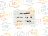 87565HM7A40ZC, Label, Color (TYPE3), Honda