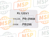 87565KPC640ZC, Label, Color (###) *TYPE3* (NH1) (TYPE3 ), Honda