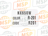 87565MANG00ZA, Label, Color (###) *TYPE1 * (TYPE1 ), Honda