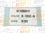 87565MBTD00ZB, Label, Color (###) *TYPE4* (R101) (TYPE4 ), Honda