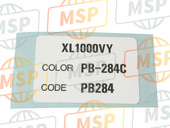 87565MBTD00ZC, Label, Color (###) *TYPE5* (PB284) (TYPE5 ), Honda