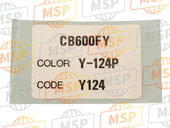 87565MBZD30ZB, Etiquette De Couleur *typ, Honda