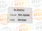 87565MCB960ZC, Label, Color (###) *TYPE7* (NH480) (TYPE7 ), Honda