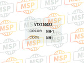 87565MEA650ZA, Label, Color *TYPE1* (NH1) (TYPE1 ), Honda, 1