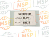 87565MEE940ZC, Label, Color (###) *TYPE3* (R157B) (TYPE3 ), Honda