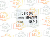 87565METD20ZA, Etikett ,  Farbtyp 1 (NHA48) (Typ 1), Honda