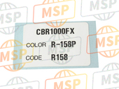 87565MZ2G10ZB, Label, Color (## #) *TYPE27*(R158) (TYPE27 ), Honda