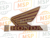 87604MAJM61ZA, Repere D'Abri Superieur G, Honda