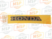 87607MAJM60ZB, Marque D'Auvent Ar. (###), Honda