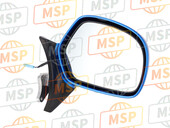 88110MCAB21ZA, Mirror Assy., R. Back *B197M* (B197M Glint Wave Blue Metallic), Honda