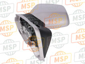 88120MT8600ZV, Mirror Assy., L. *NH390P * (NH390P Pearl Twilight Silver), Honda, 2