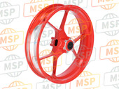 2B002105, Front Wheel 3.50X17" Red, Piaggio, 2