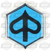 574771, Piaggio Logo CLIP-ON Badge, Piaggio