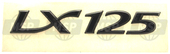 656223, "LX125" Label, Vespa