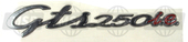 656235, Name Plate (Gts 250 Ie), Piaggio, 1