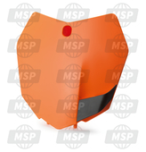 7770800704404, Startnumber Plate Cpl. Orange, KTM, 1