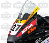90508908044, Windschild Racing, KTM, 1