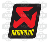 SXS02540509, Autocollant Akrapovic P.Carbon, KTM, 1