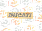 43810961AB, Embleem Ducati Donker Gray, Ducati