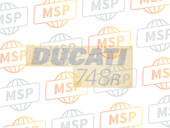 43812531AB, Rechter Aufabziehbild Ducati 748R, Ducati, 1