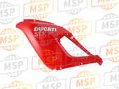 48011901BA, Lh Bovenste Kuip *red* ST3/04, Ducati, 1