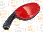 52340061AA, Mirror, Links Rood, Ducati, 2