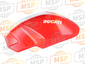 58610441BJ, Serbatoio Carburante Rosso/bianco, Ducati