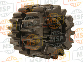 132620584, Gear, Input 3RD&4TH, 18T&21, Kawasaki, 1