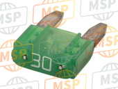 260061080, Fuse,Mini Blade,30A,Green, Kawasaki