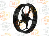 410730651R2, WHEEL-ASSY,Fr,Black, Kawasaki