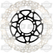 4108006025C, Disc,Fr,Housing BLK+DISC Sil, Kawasaki