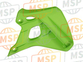 4908951296W, SHROUD-ENGINE,Lh,L.Green, Kawasaki, 2