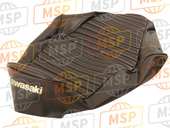 53003058413Y, Leather,Seat,BLACK+BLK+G EJ800, Kawasaki, 1